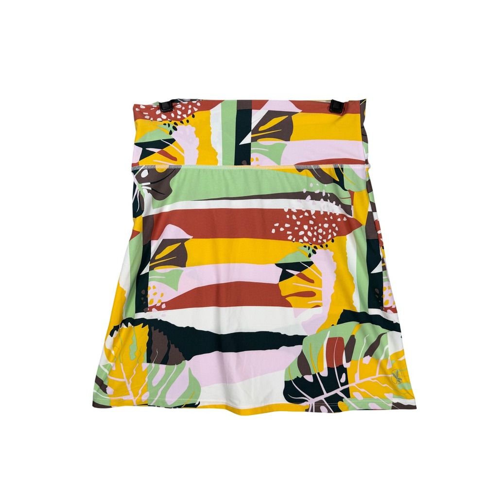 Carve Designs Skort Small Multicolor Tropical Floral Activewear Mini Skirt